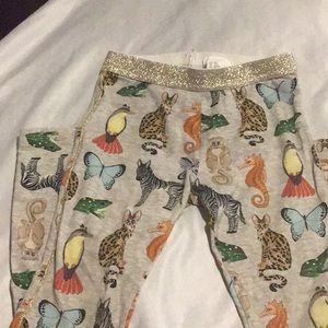 H&M Children’s jogger pant safari print and gold